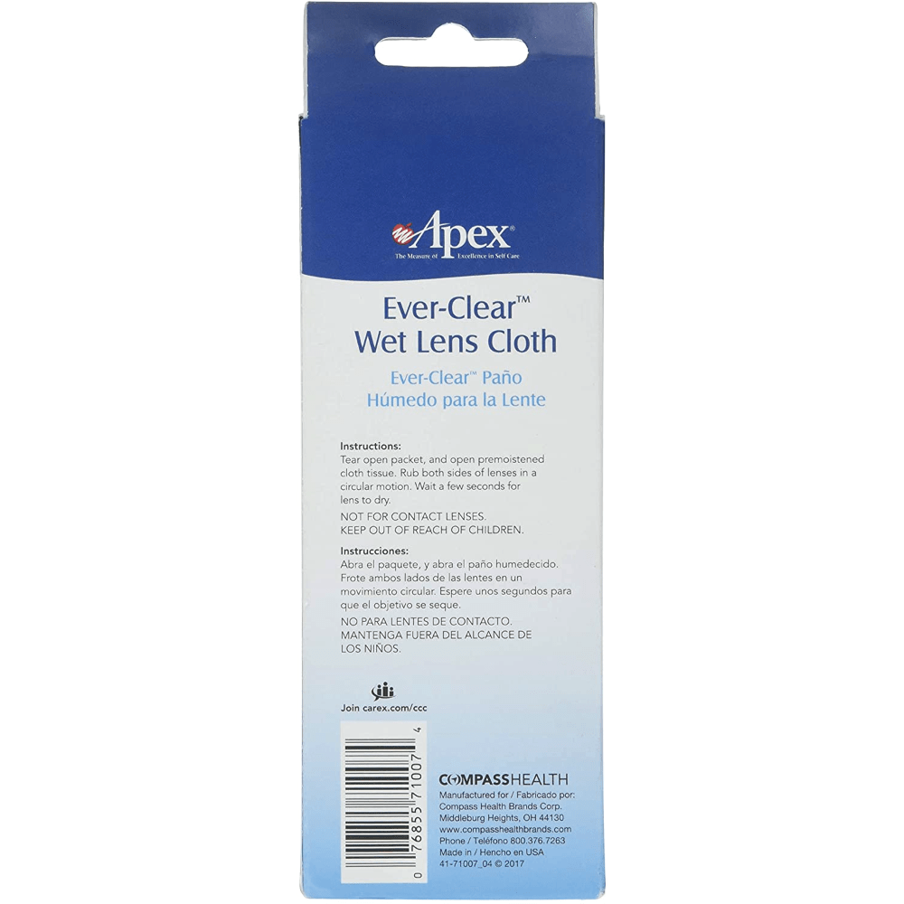 Apex Ever-ClearTM Lens Wipes