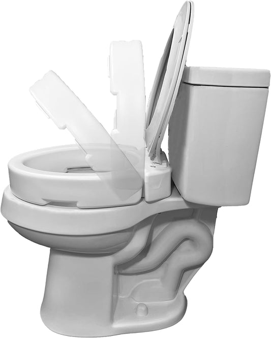 Carex Hinged Toilet Seat Riser (Standard and Elongated)