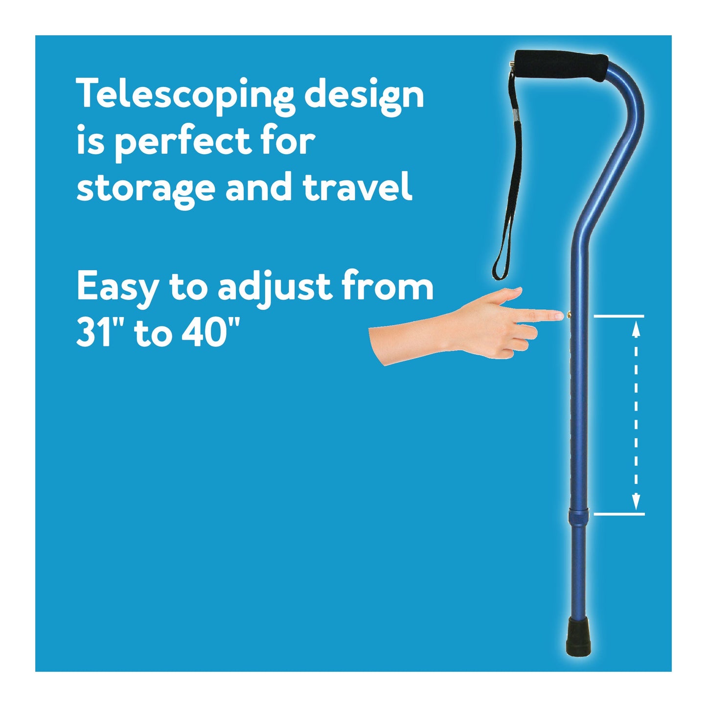 Carex Designer Offset Walking Cane