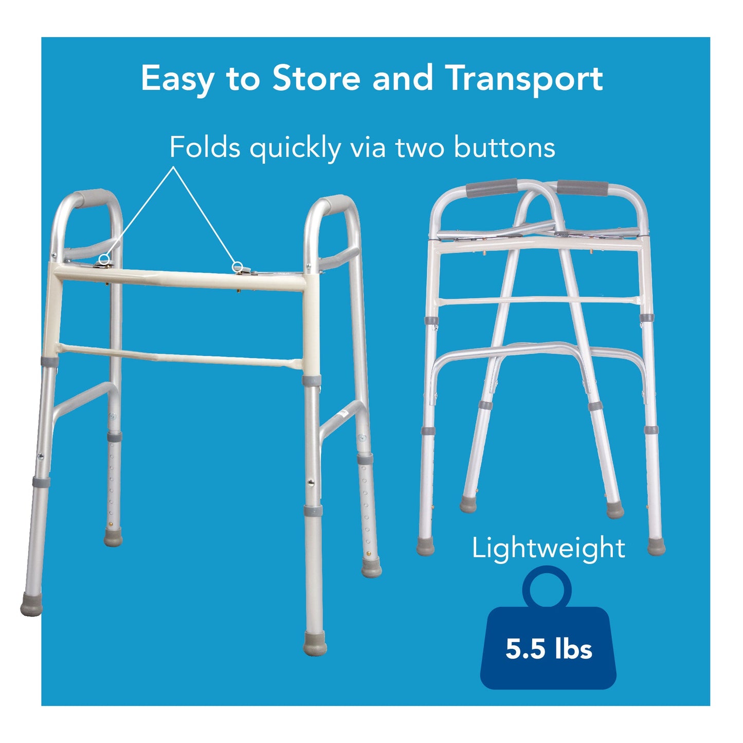 Carex Dual-Button Walker
