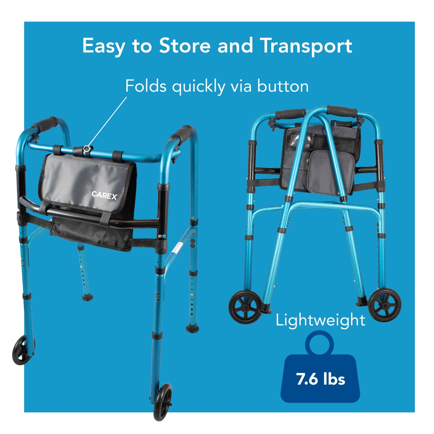 Carex Explorer® Walker with Wheels