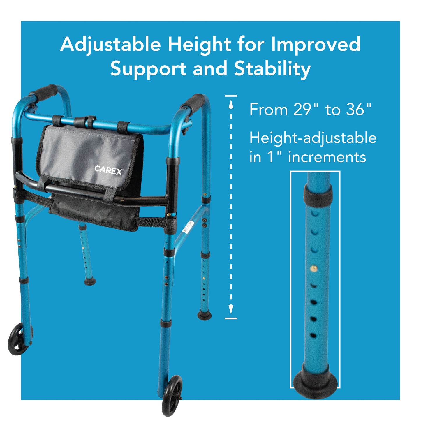 Carex Explorer® Walker with Wheels