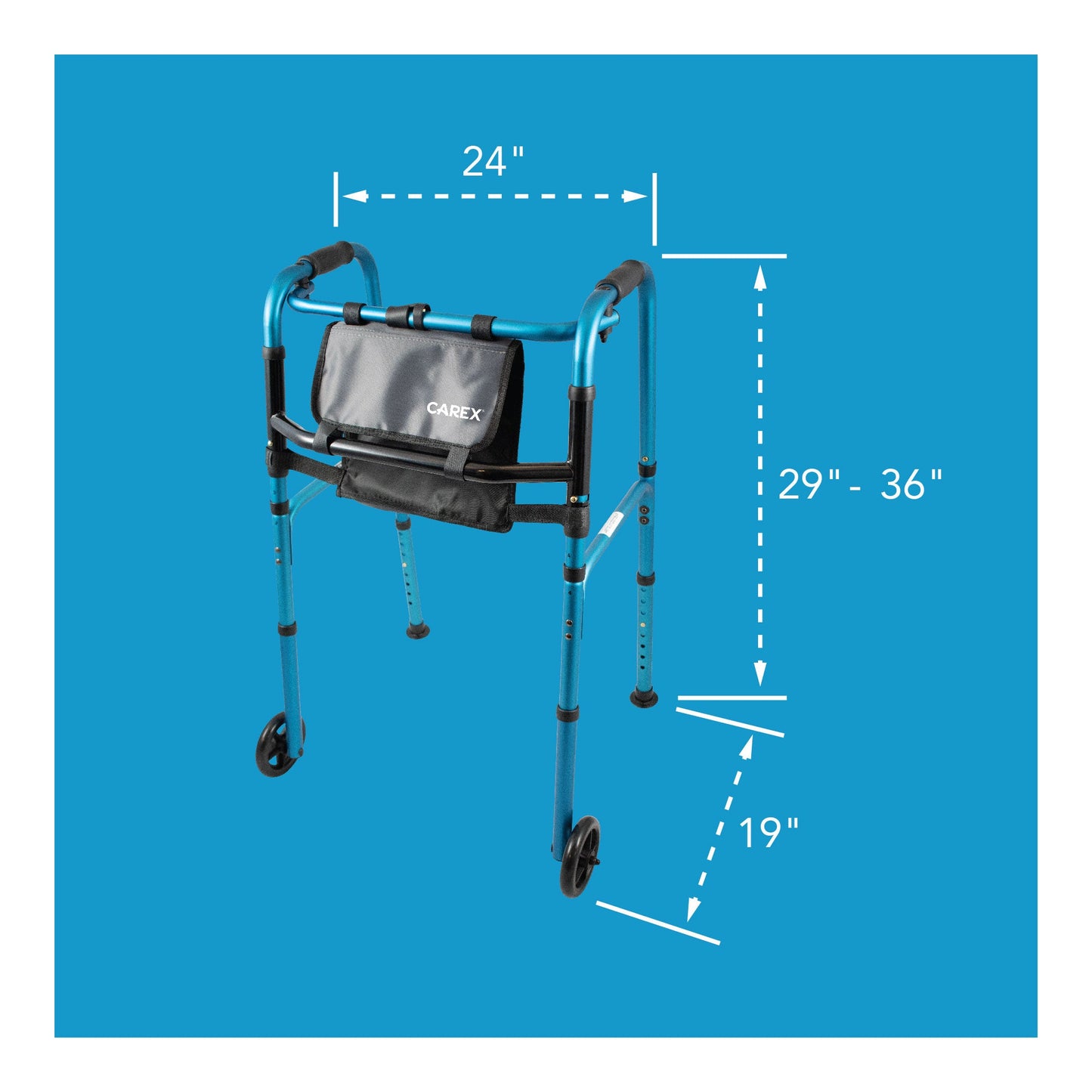 Carex Explorer® Walker with Wheels