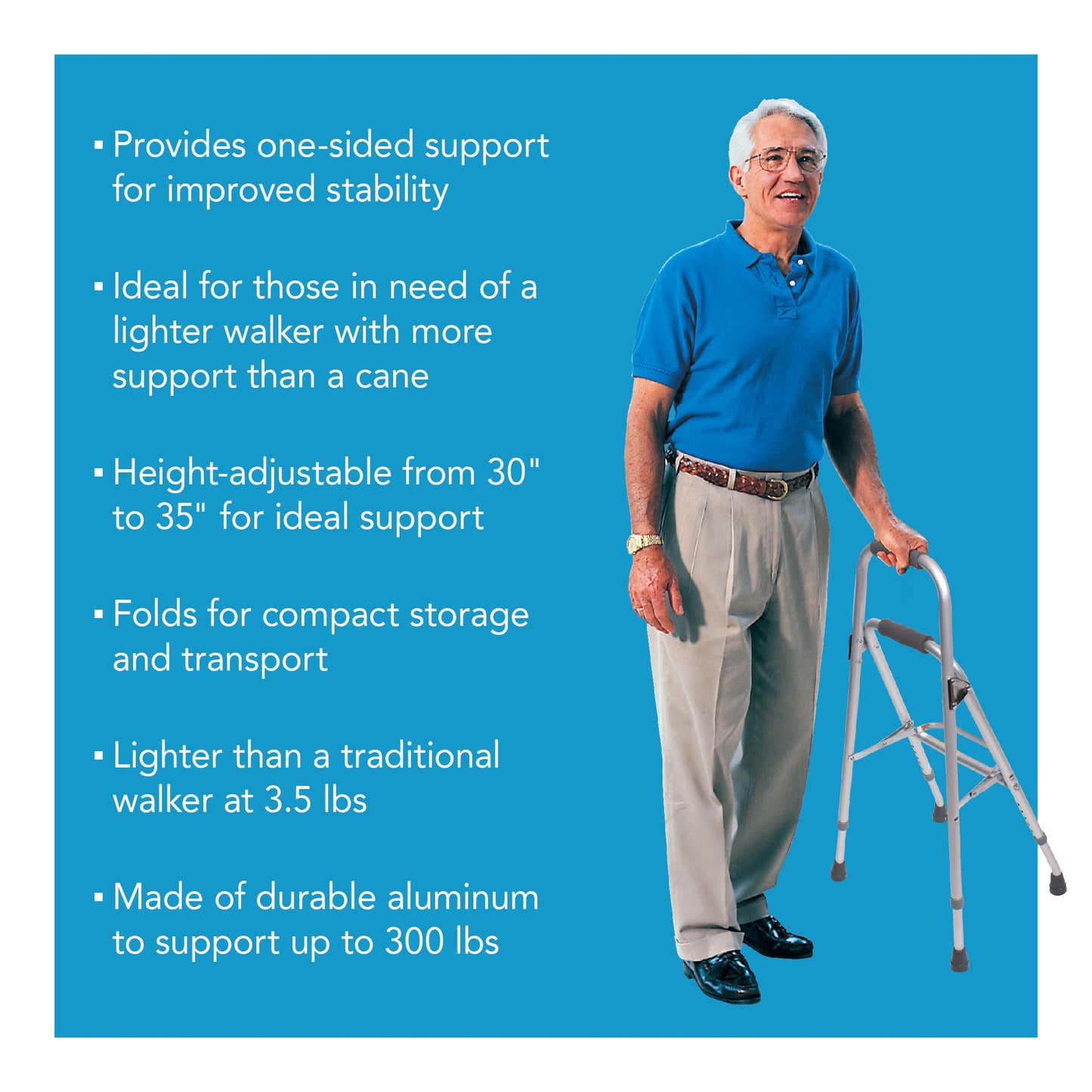 Carex Folding Hemi Walker