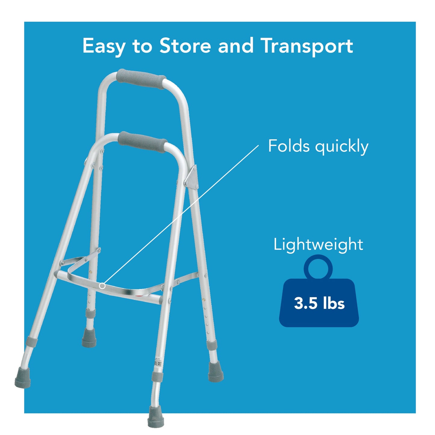 Carex Folding Hemi Walker