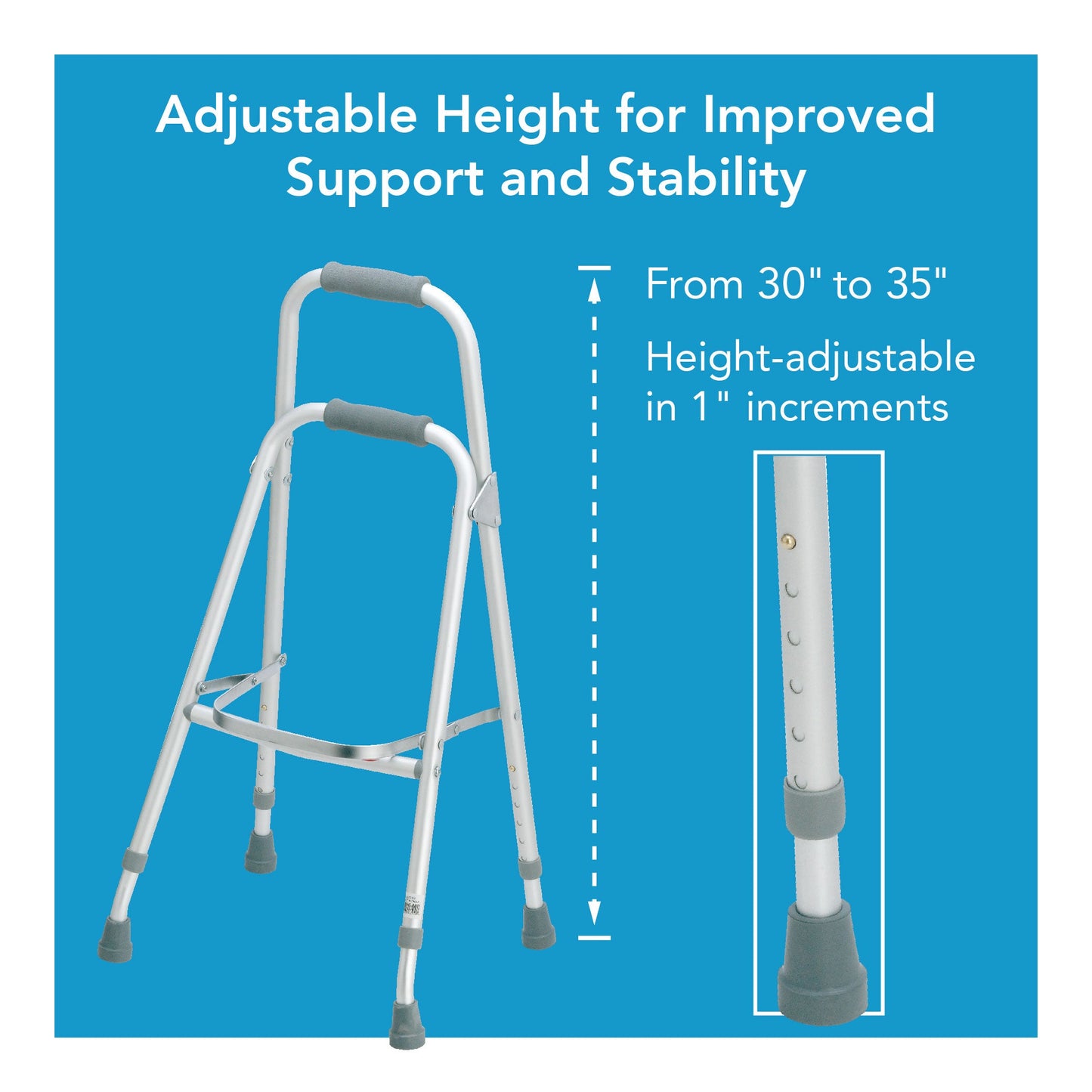 Carex Folding Hemi Walker