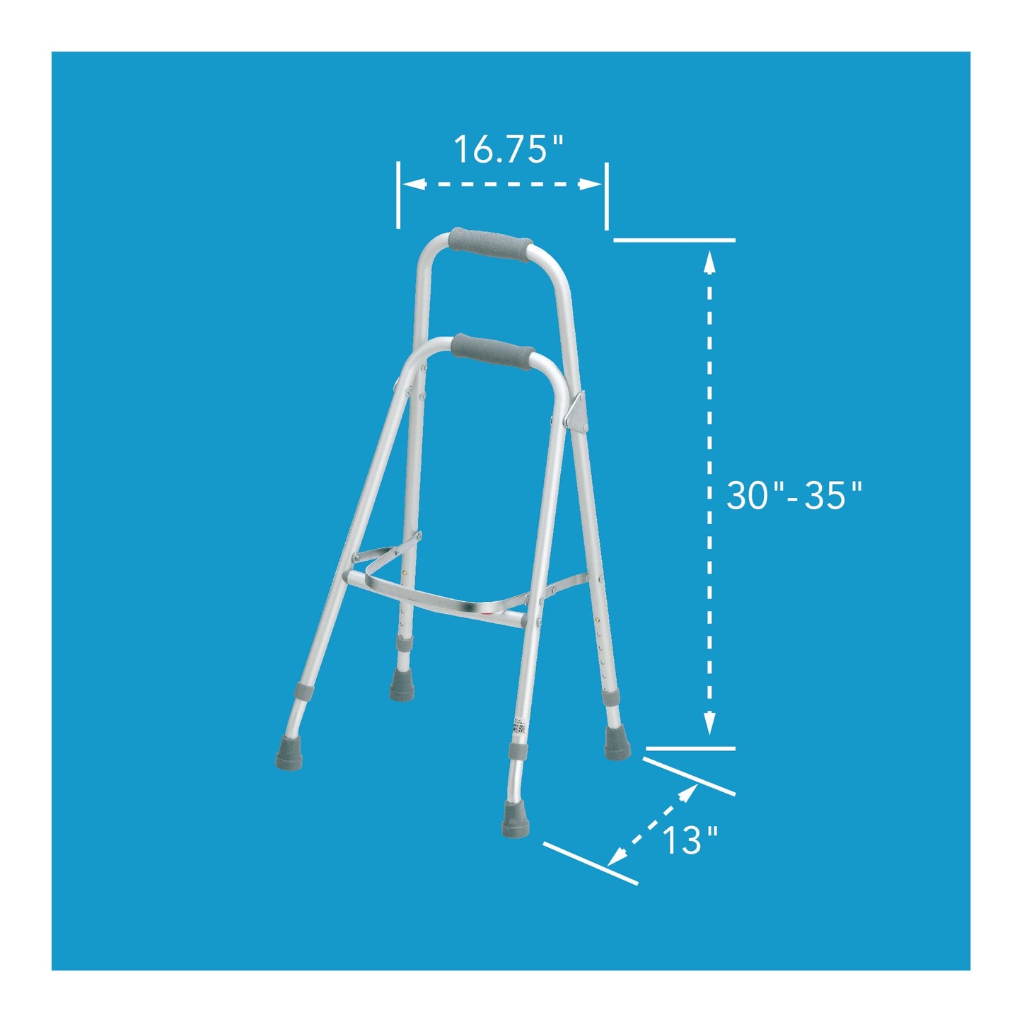 Carex Folding Hemi Walker