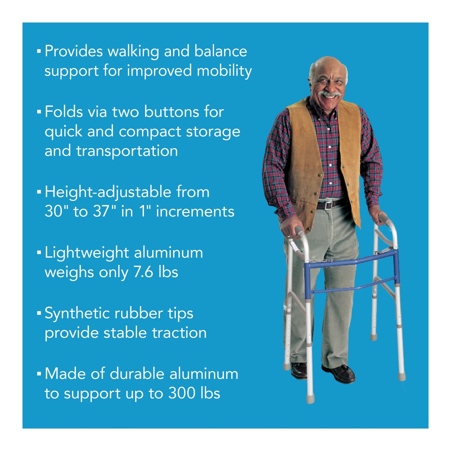 Carex Classics Dual-Button Walker