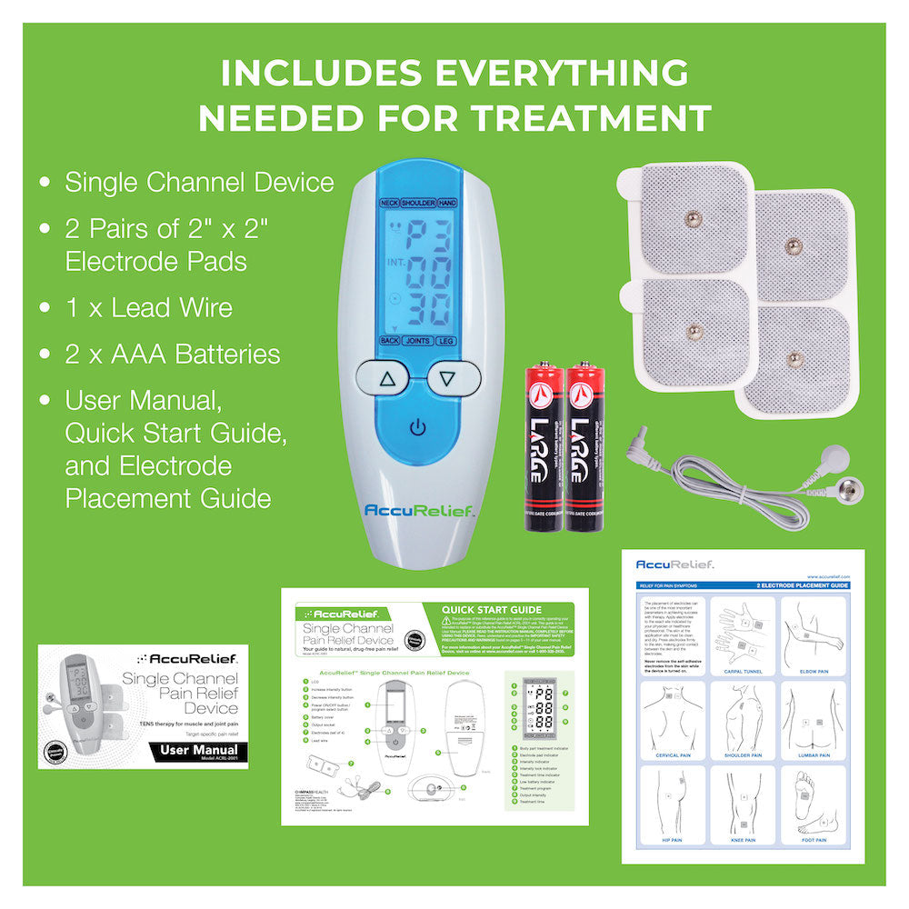 AccuReliefTM Single Channel TENS Unit