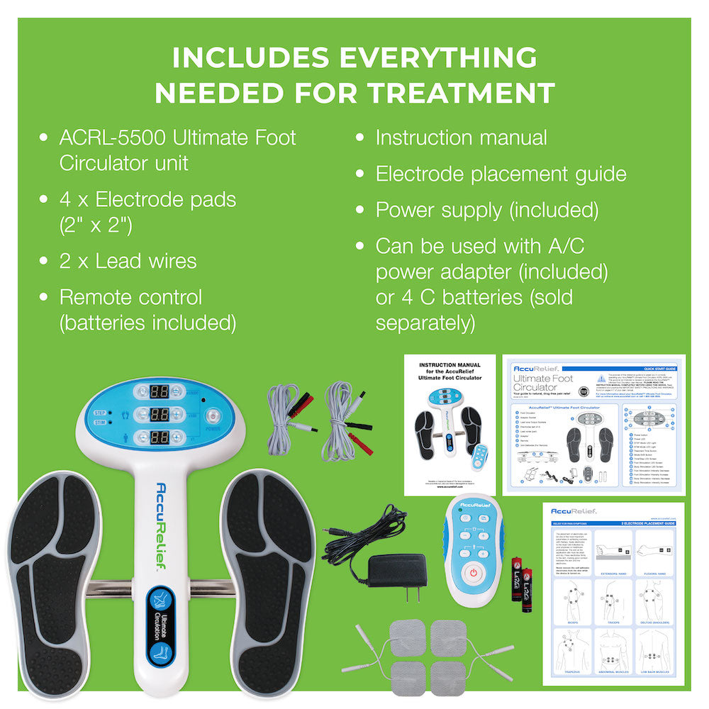 AccuReliefTM Ultimate Foot Circulator with Remote