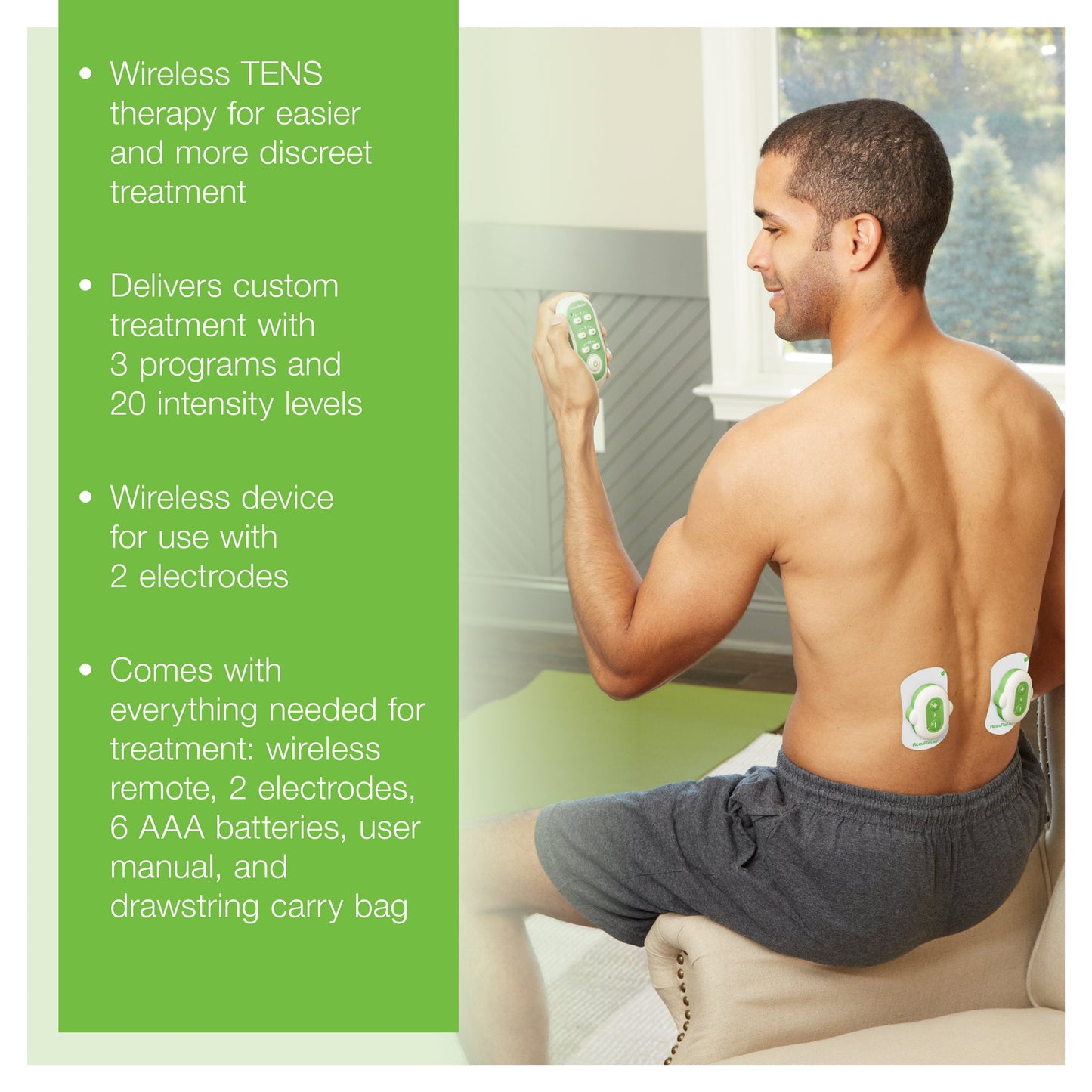 AccuReliefTM Wireless TENS Unit