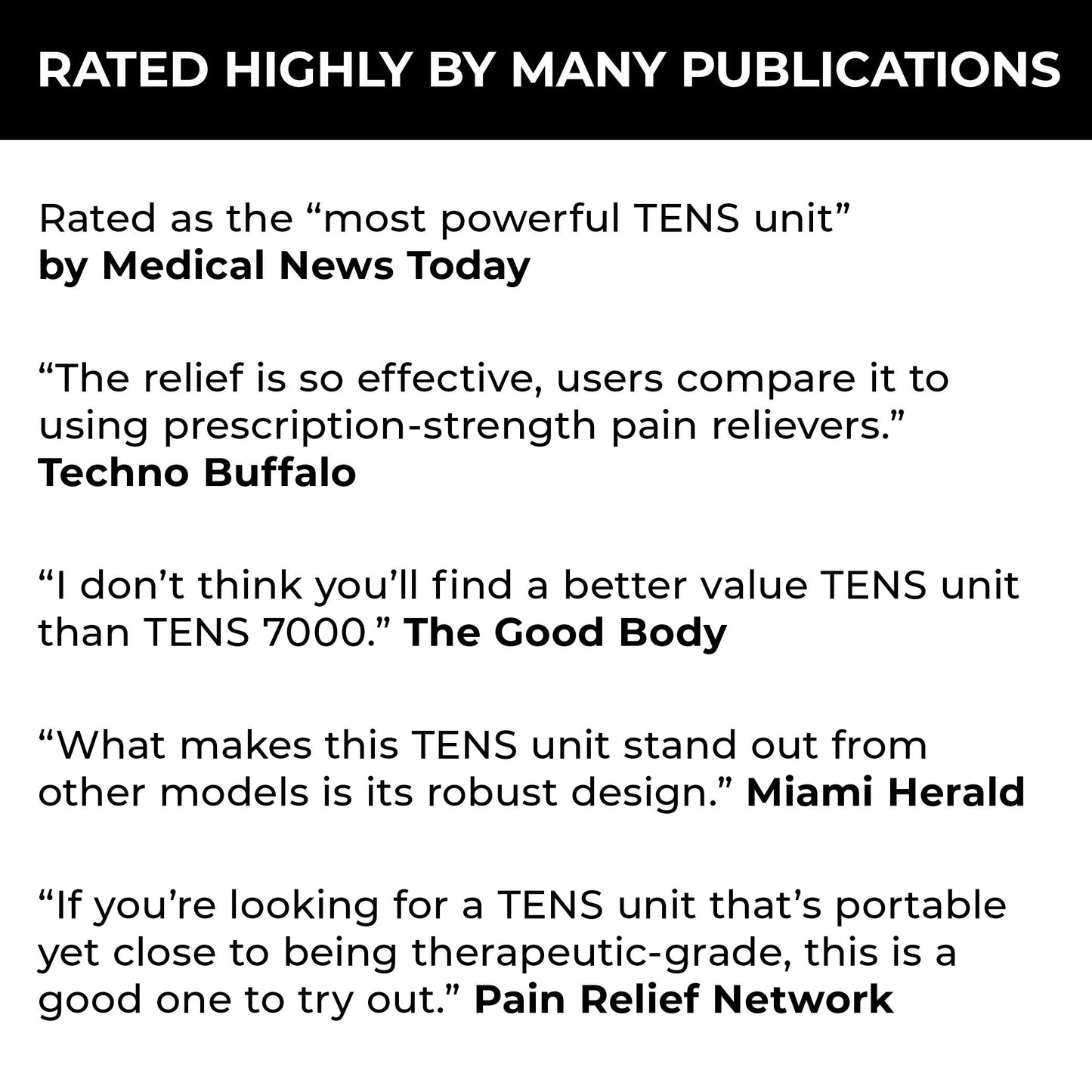 TENS 7000 2nd Edition Digital TENS Unit With Accessories