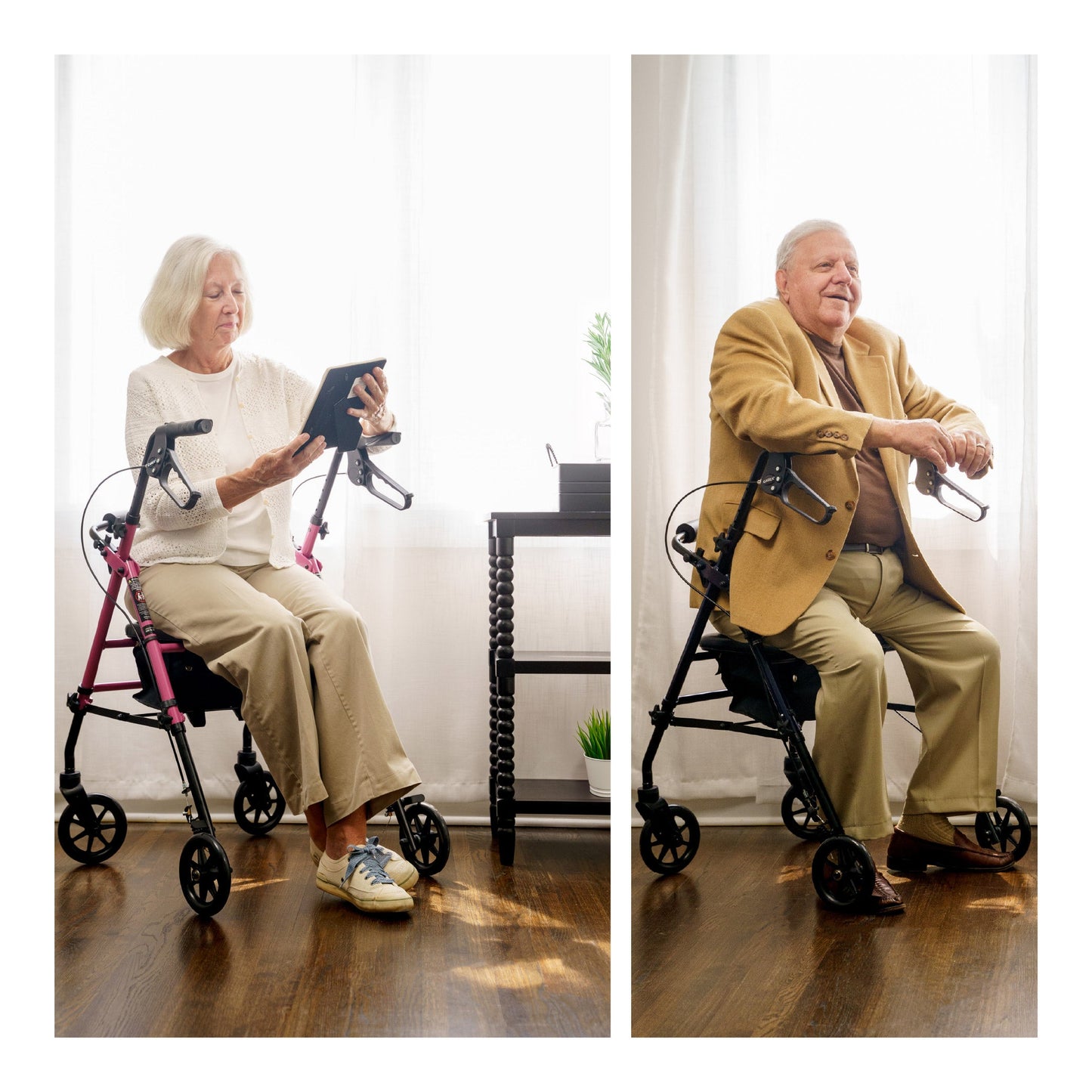 Carex Step 'N Rest® Rolling Walker