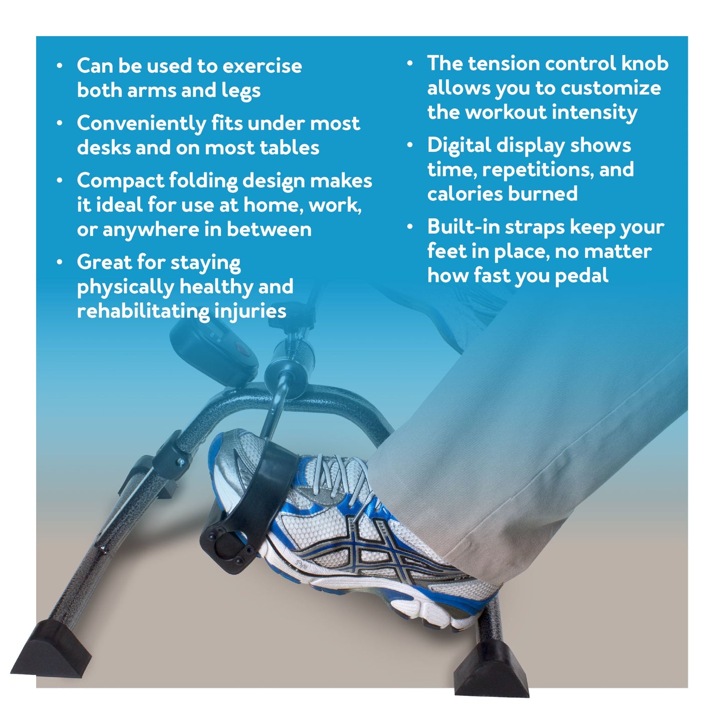 Carex Pedal Exerciser with Digital Display