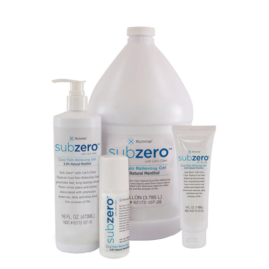 Sub Zero Cool Pain Relieving Gel - Multiple Sizes
