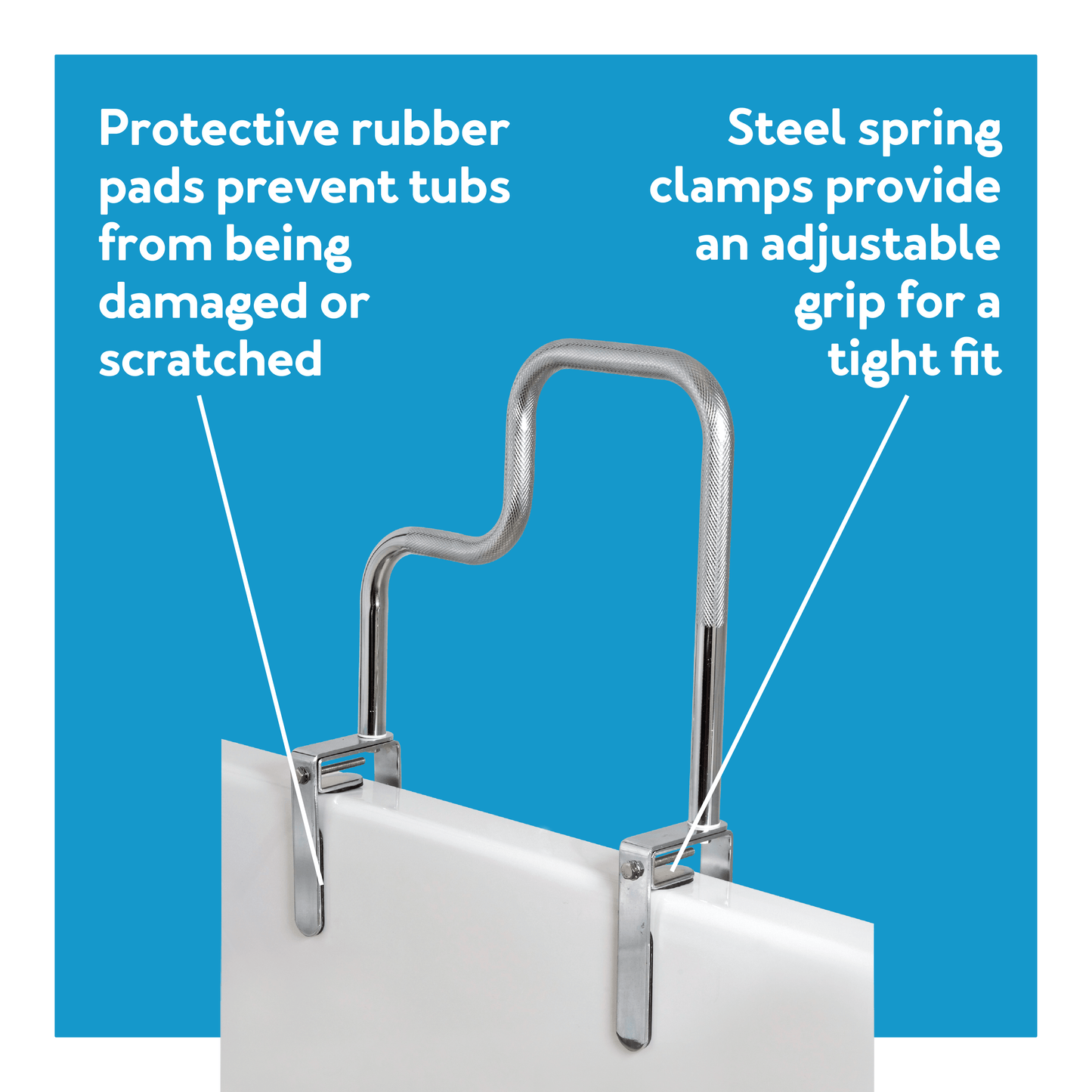 Carex Tri-Grip Bathtub Rail