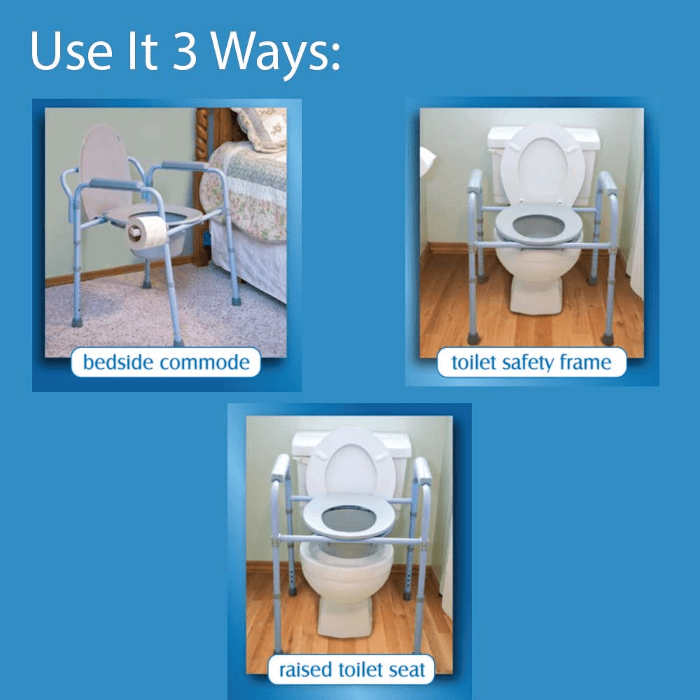 Carex Deluxe Folding Commode