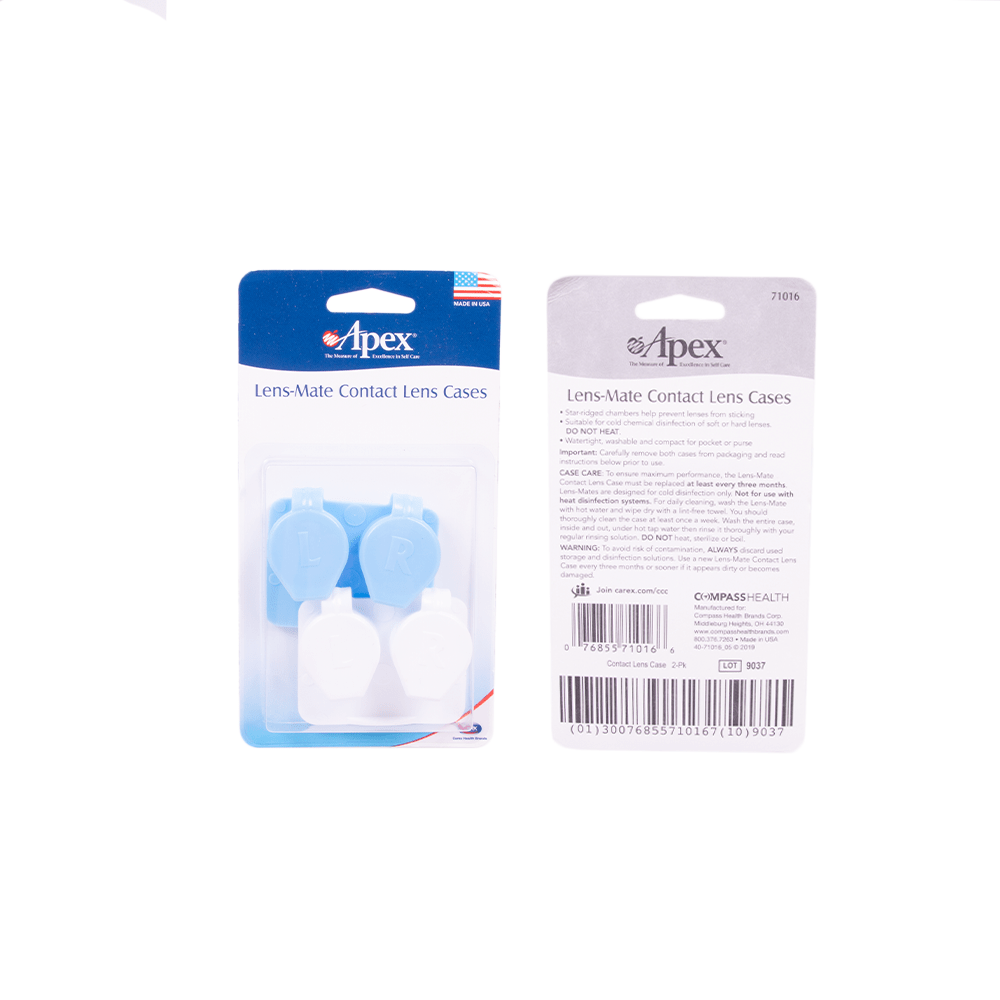 Apex Lens-Mate Contact Lense Case - 2 Pack