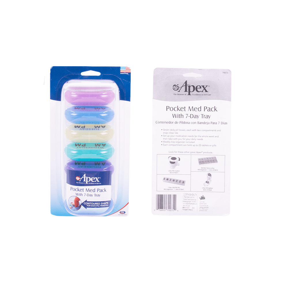 Apex Pocket Med Pack With 7-Day Tray