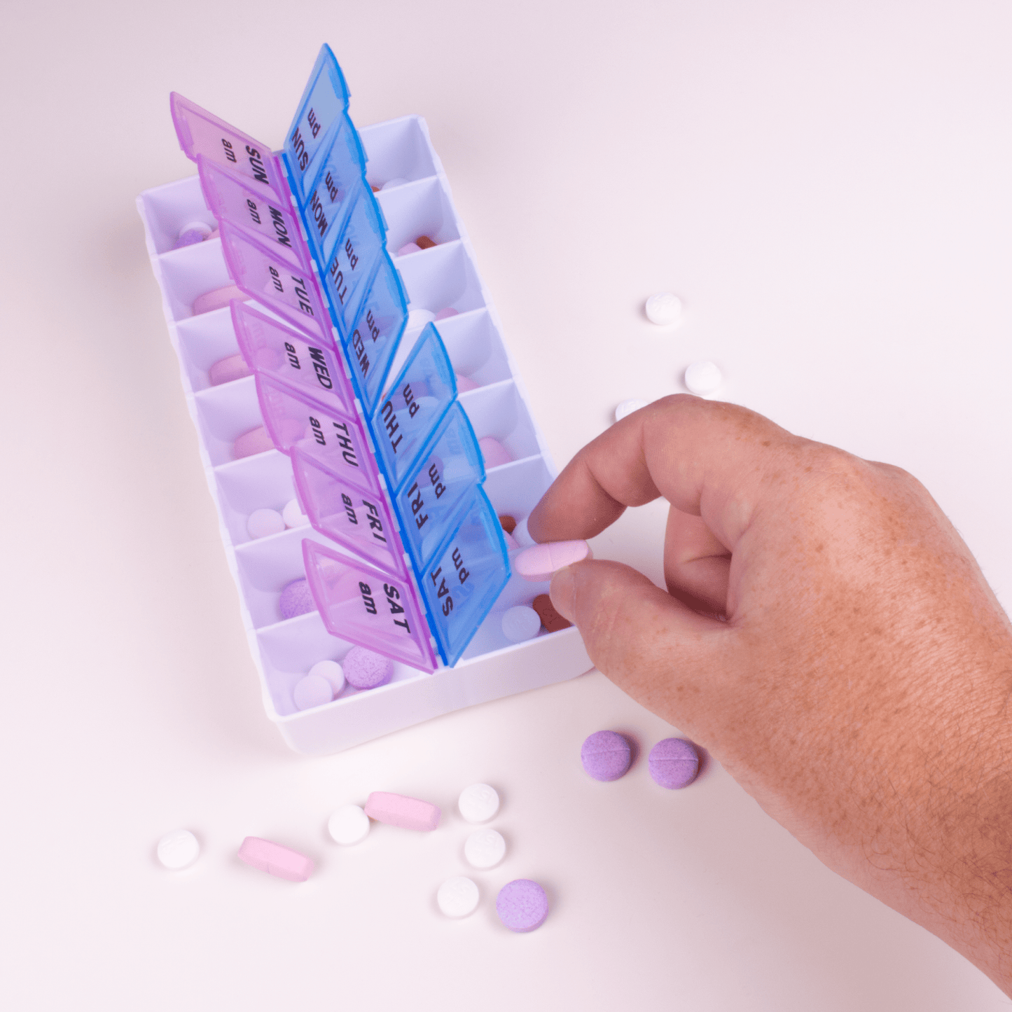 Apex Weekly Twice-A-Day Pill Organizer