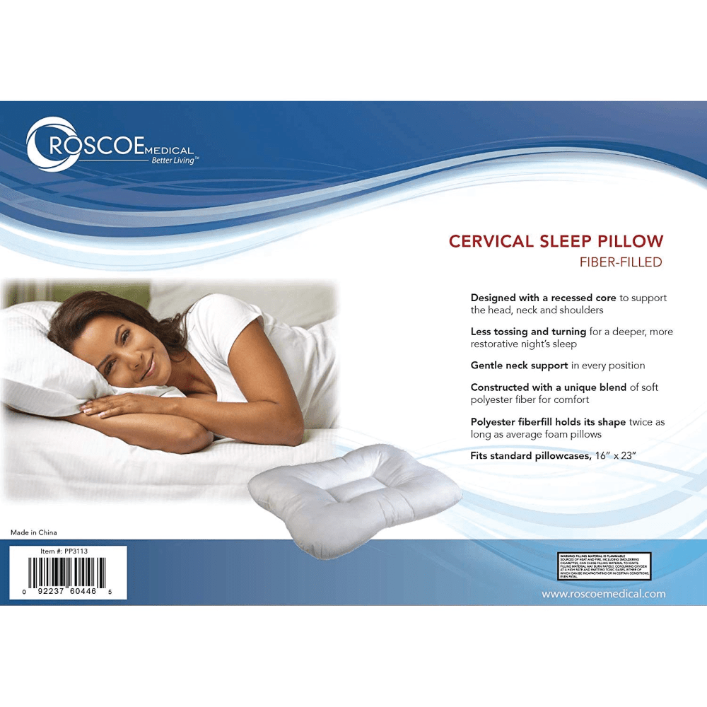Roscoe Fiber Filled Cervical Indentation Pillow