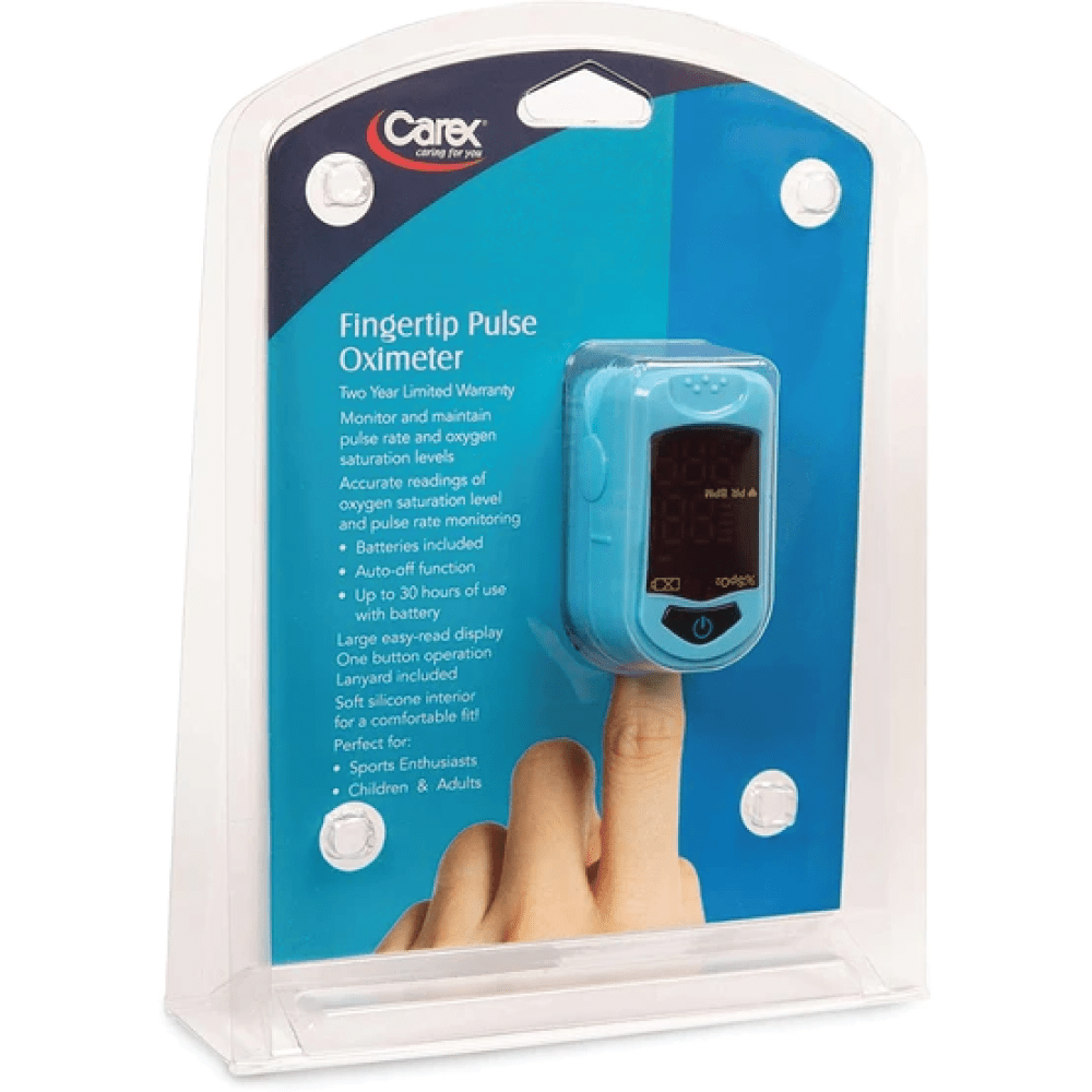 Carex Finger Pulse Oximeter Oxygen Saturation Monitor