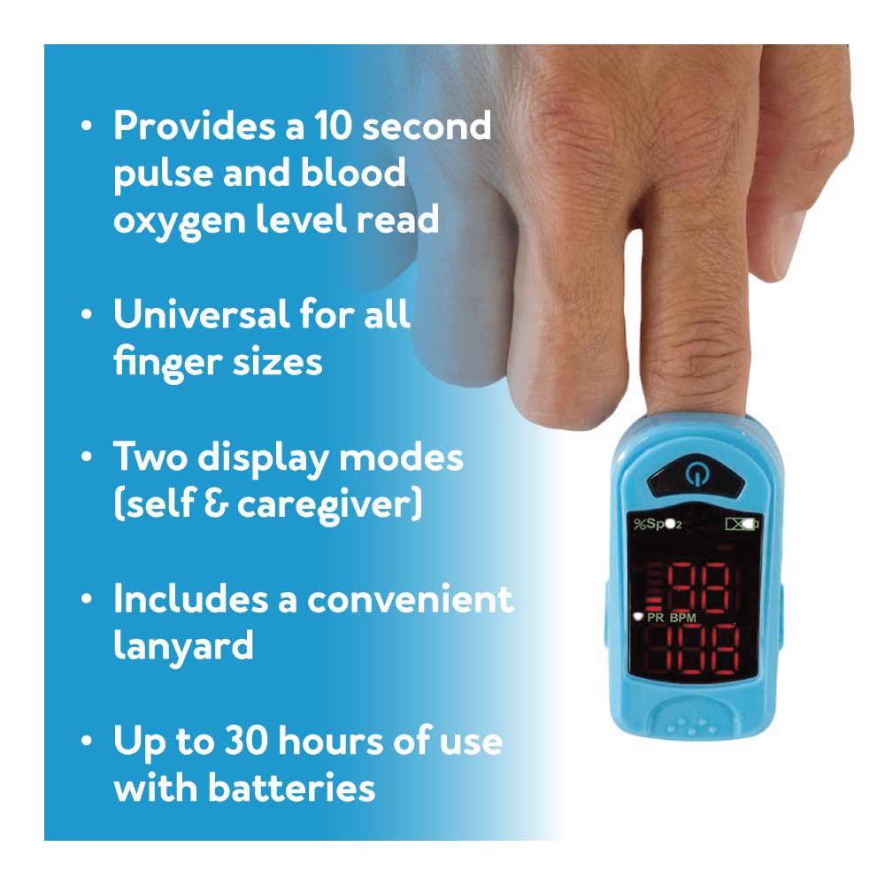 Carex Finger Pulse Oximeter Oxygen Saturation Monitor