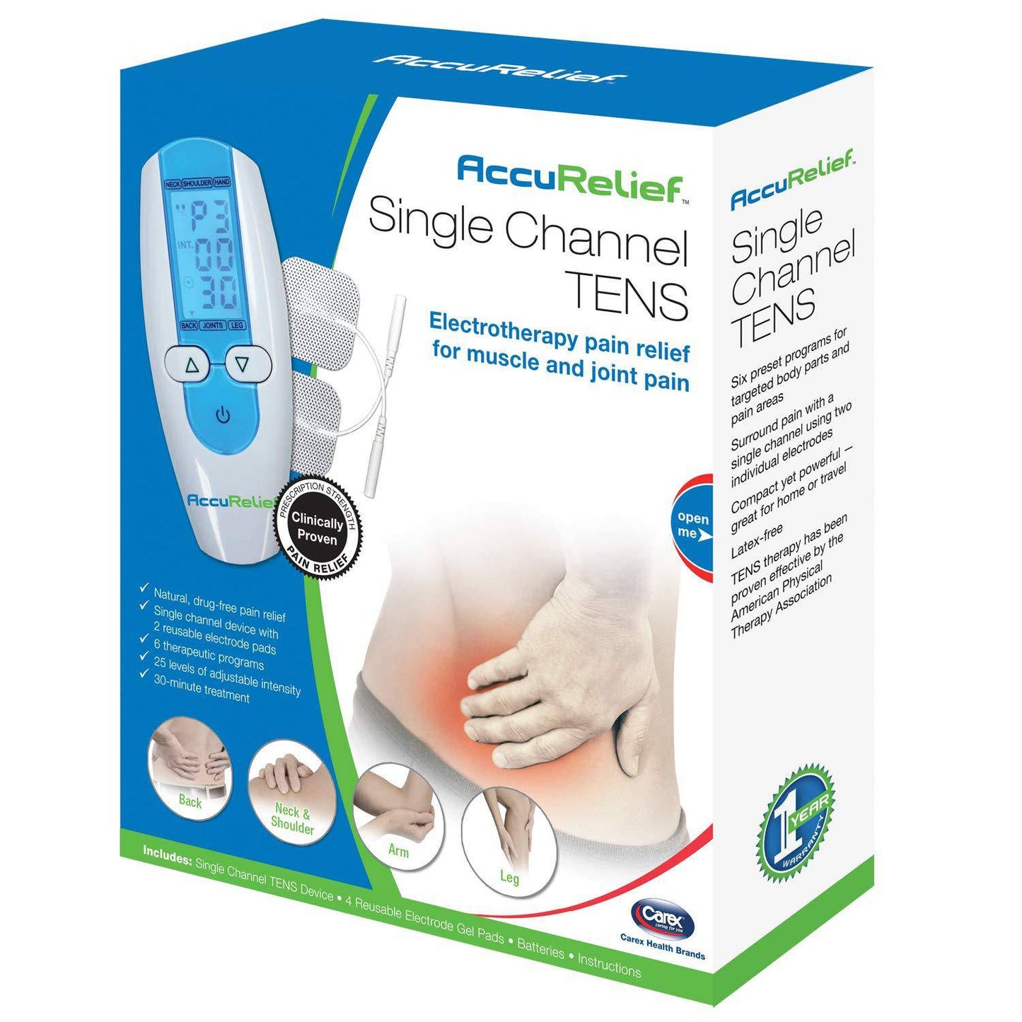 AccuReliefTM Single Channel TENS Unit