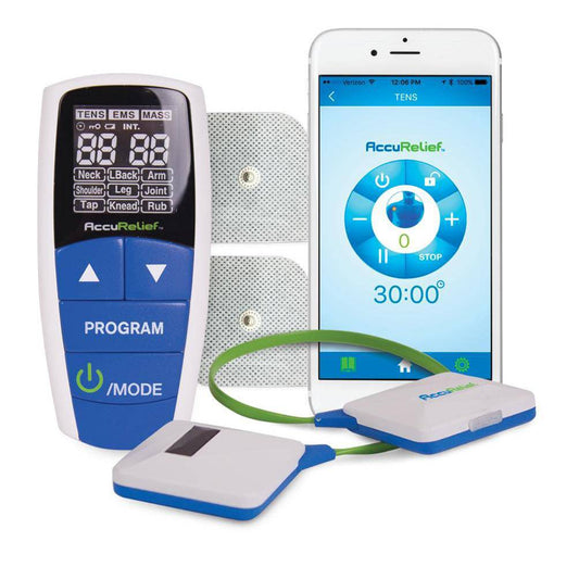 AccuReliefTM Wireless Pain Relief Device With Remote and Mobile App