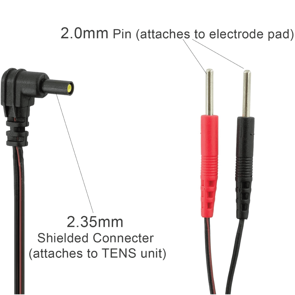 Roscoe TENS Lead Wires - Standard 45", 5 pack