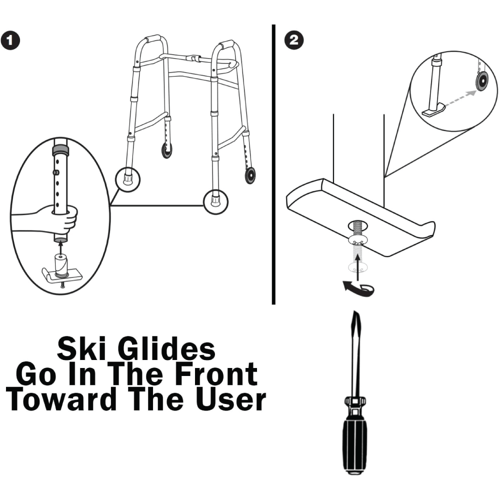 Carex Walker Ski Glides