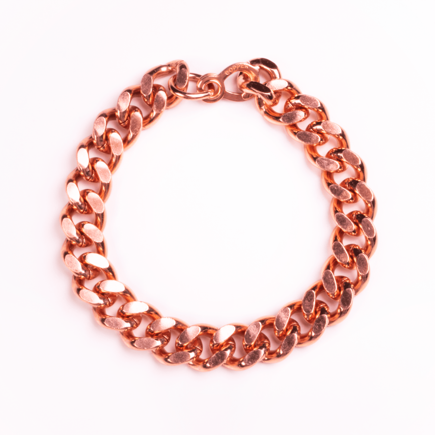 Apex Copper Bracelet, Wide Link