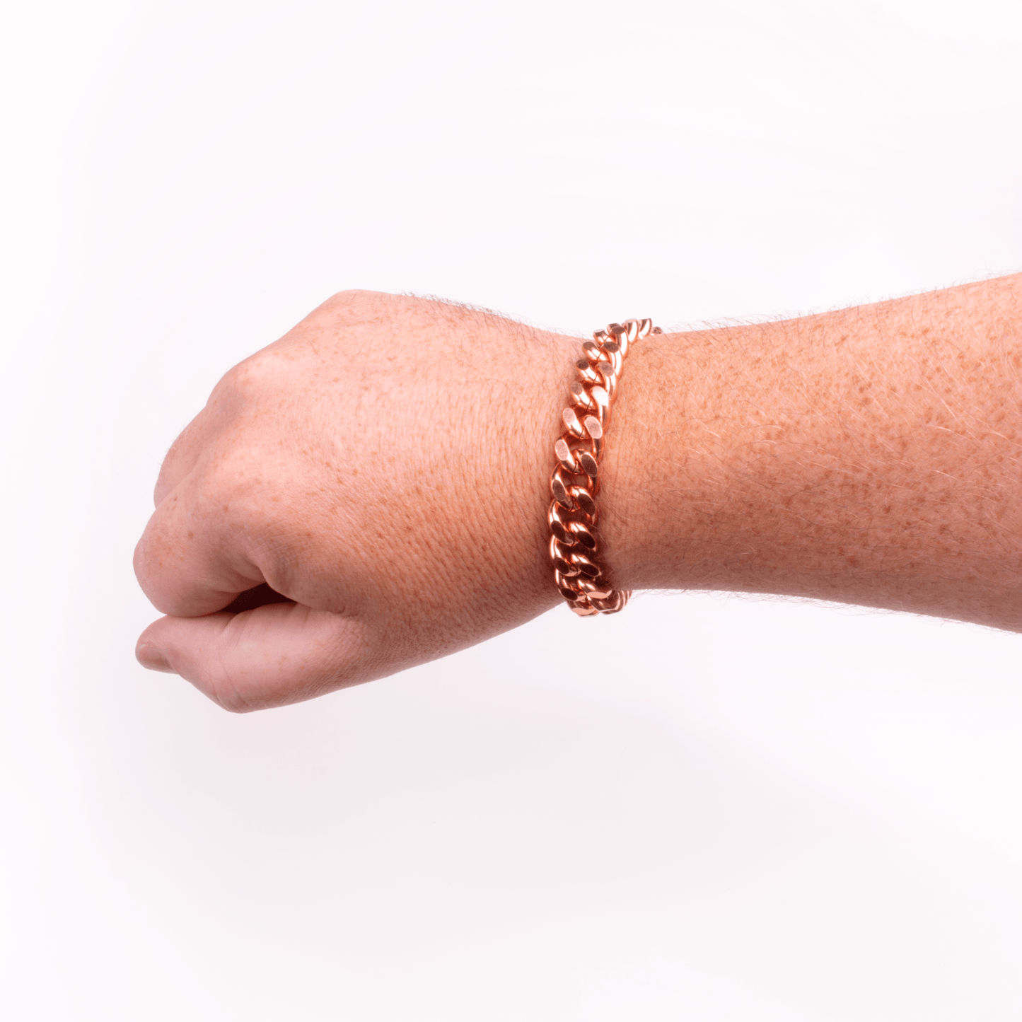 Apex Copper Bracelet, Wide Link