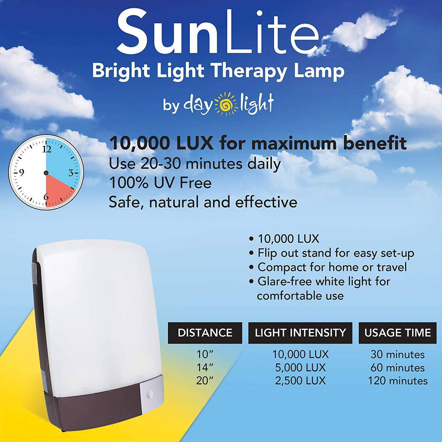 Carex SunLite Light Therapy Lamp