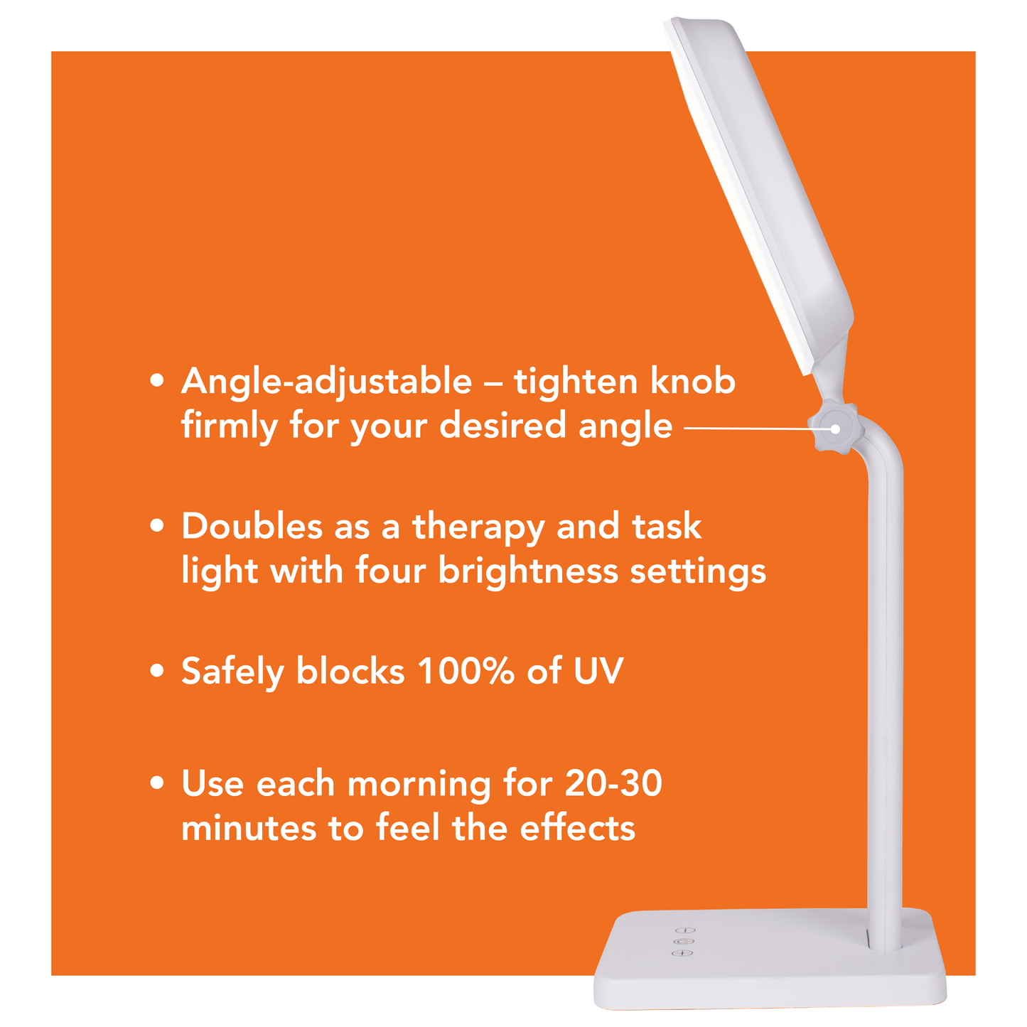 TheraLite Aura 10,000 LUX Mood & Energy Enhancing Light Therapy Lamp