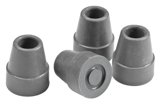 Carex Gray Cane Tips 5/8" - 4 pack