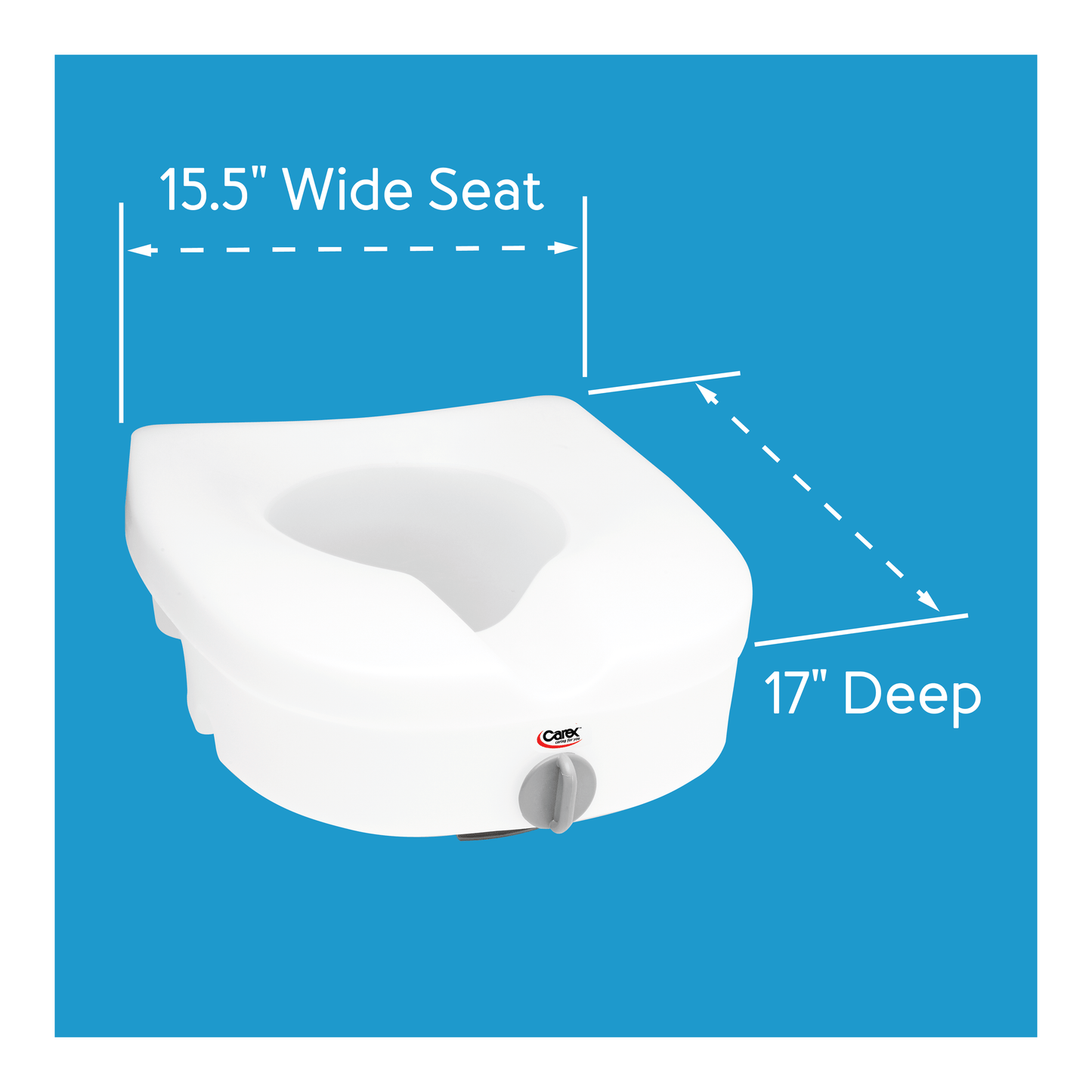 Carex E-Z LockTM Locking Raised Toilet Seat