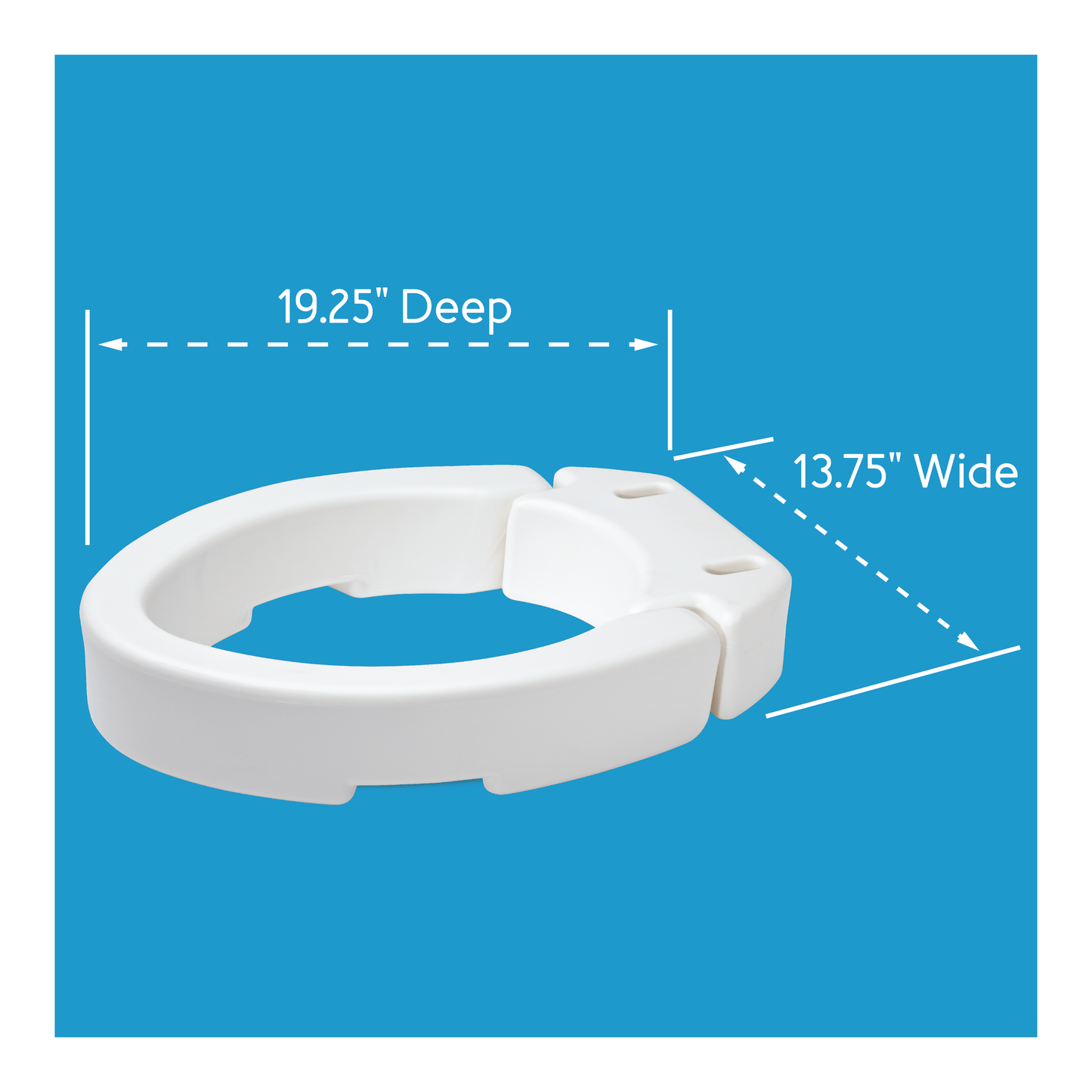 Carex Hinged Toilet Seat Riser (Standard and Elongated)