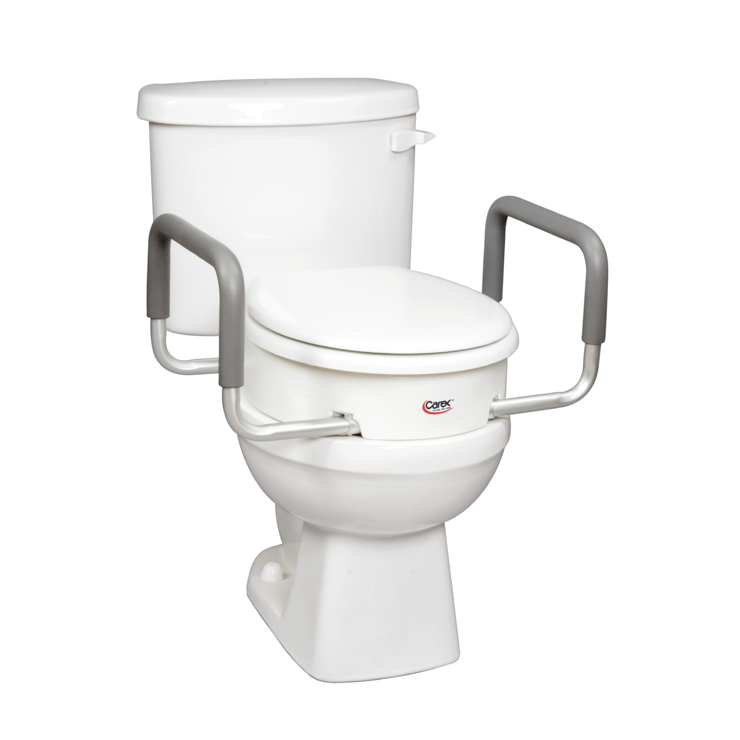 Carex Toilet Seat Elevator with Handles - For Elongated Toilets