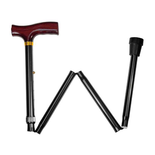 Carex Designer Folding Cane with Derby-Style Handle