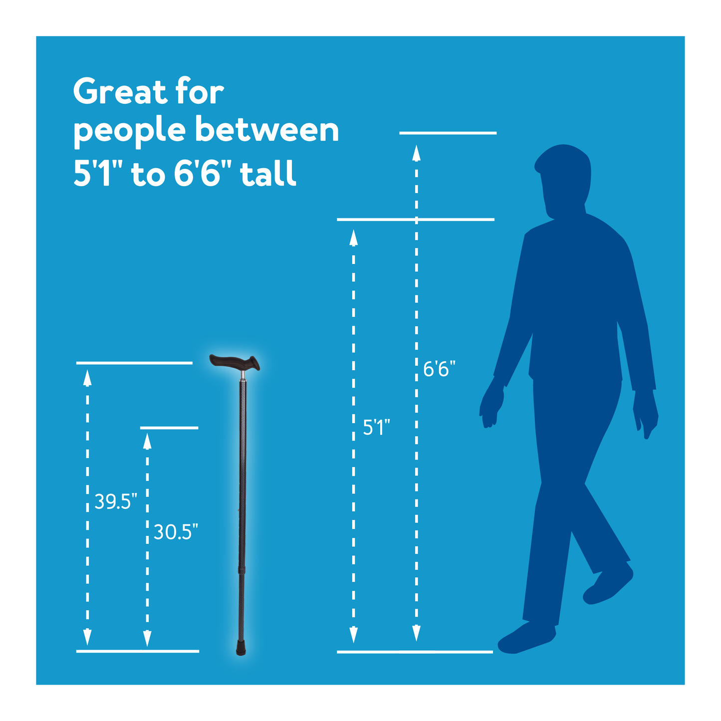 Carex Comfort Grip Walking Cane