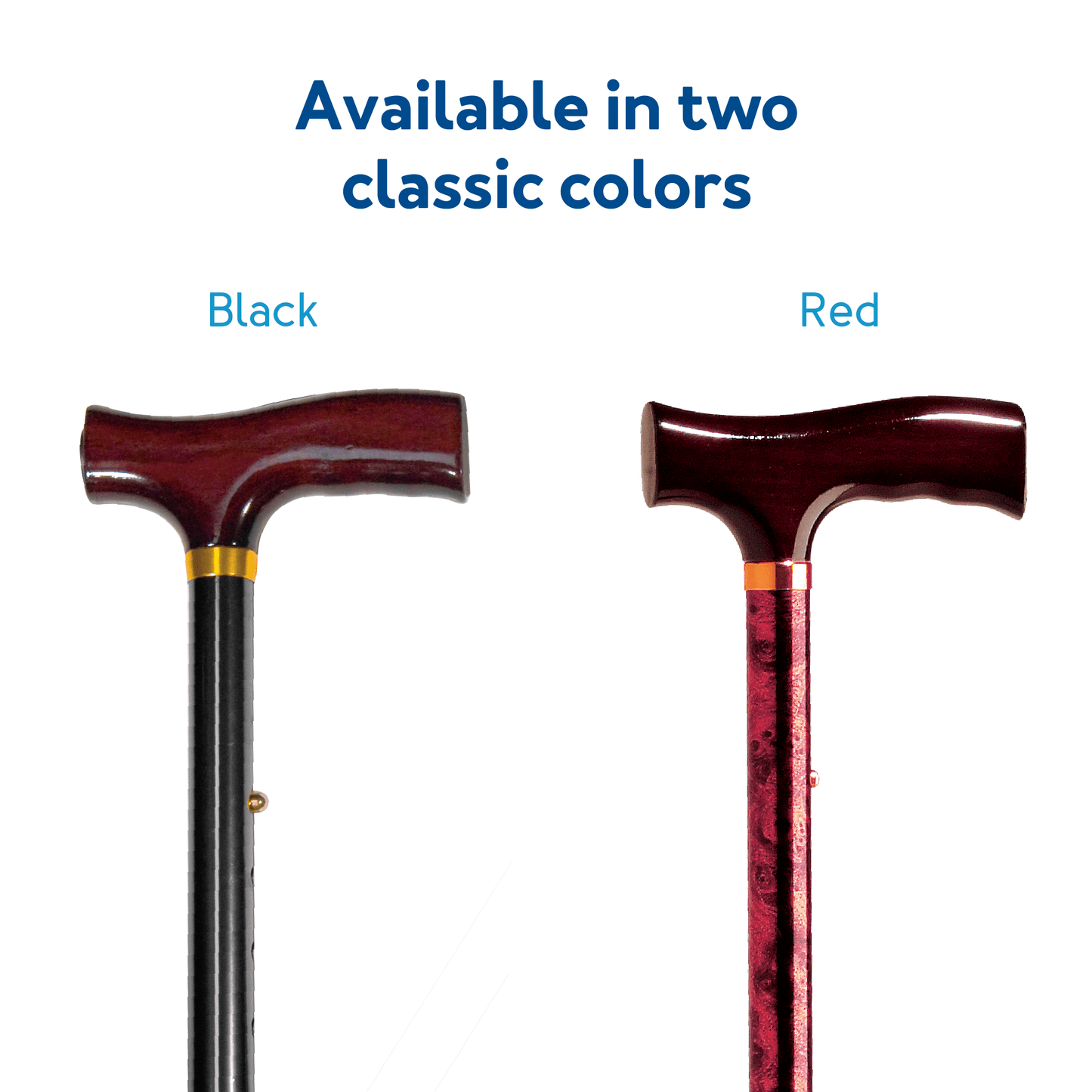 Carex Designer Folding Cane with Derby-Style Handle