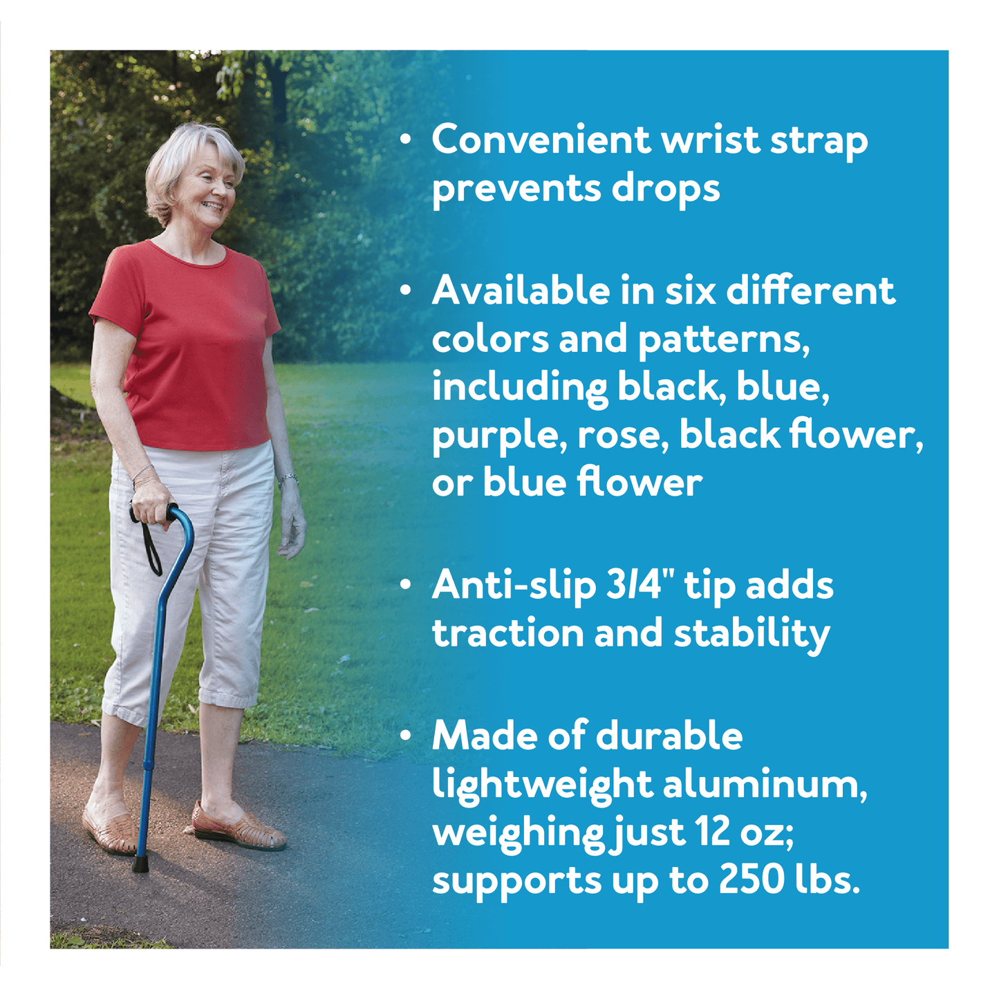Carex Ergo Offset Walking Cane