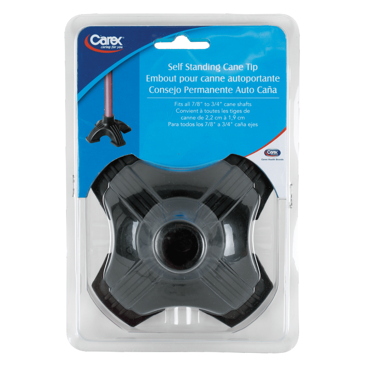 Carex Self Standing Cane Tip