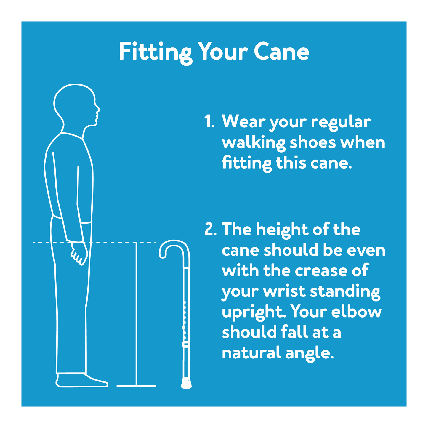 Carex Small Base Offset Quad Cane - Silver
