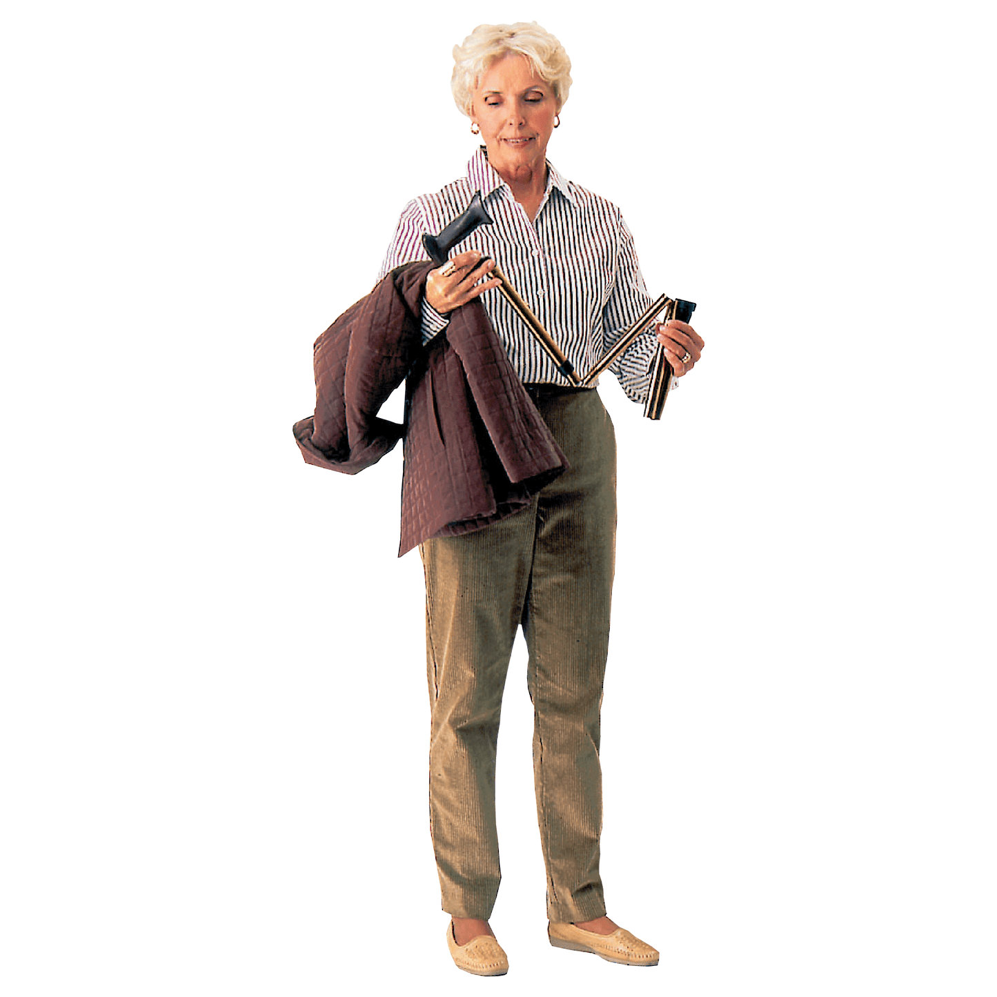 Carex York Folding Cane - Bronze