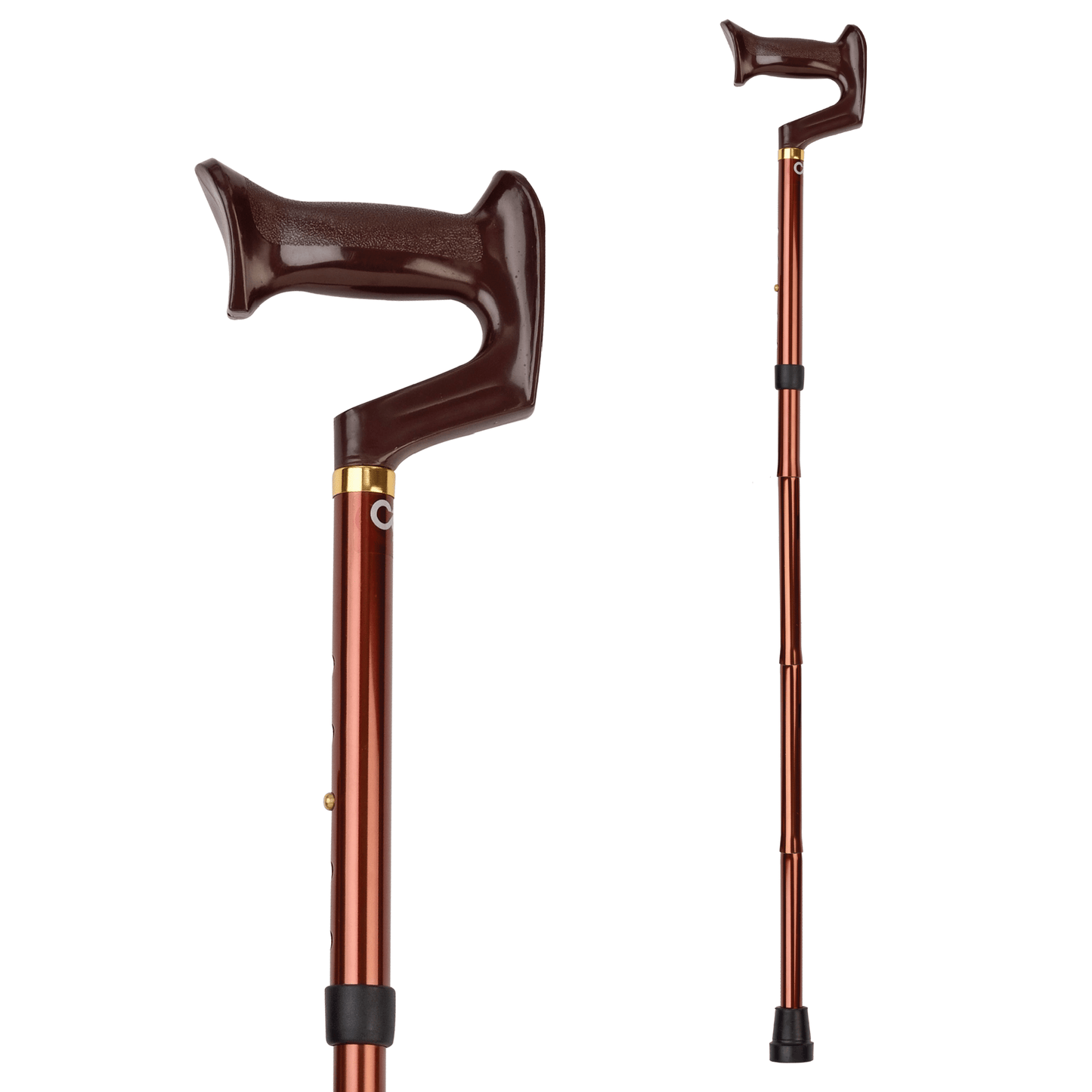 Carex York Folding Cane - Bronze